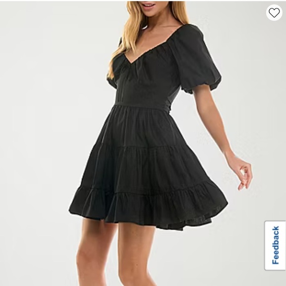 New City Triangles Elegant Black Dress - Picture 2 of 10